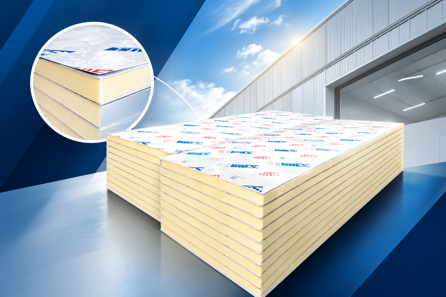 แผ่นฉนวนสำเร็จรูป Sandwich Panel